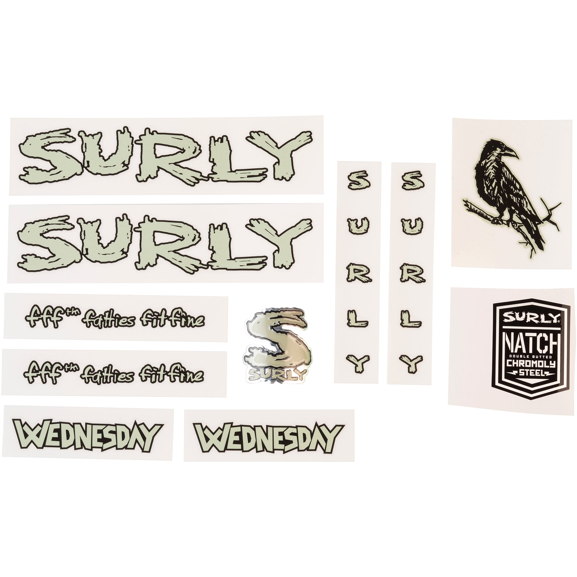 surly-wednesday-decal-set-green-MA1330-2000px-sq Wednesday Decal Set - Image 4